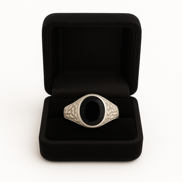 Pack Anillo Oval labrado y Pulsera Fígaro de Plata 950
